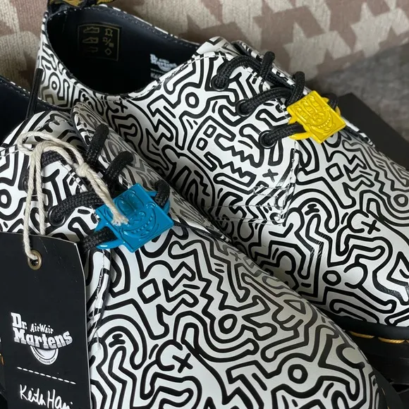Dr. Martens Keith Haring 1461 Printed Leather Oxford Shoes Unisex