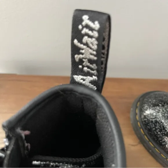 Dr. Martens Kids Boots Black with Speckles