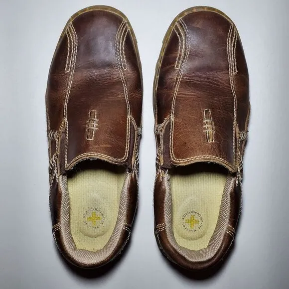 Dr. Marten’s Lance Leather Slip On Loafers Shoes Brown Size 7