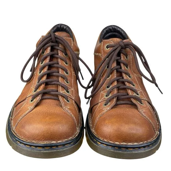 Dr. Martens Mens !2083 Brown Leather Lace Up Loafers Size US 12