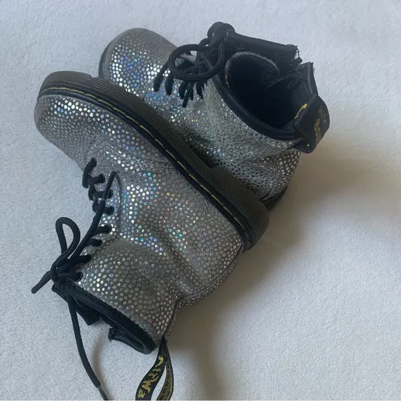 Dr. Martens Pascal Iridescent Toddler Boots Size 9