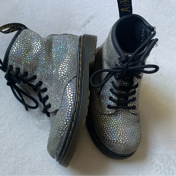 Dr. Martens Pascal Iridescent Toddler Boots Size 9