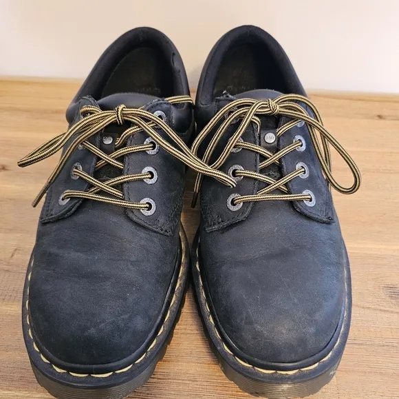 DR MARTENS Unisex Graceland Black Leather Shoes, Oxfords