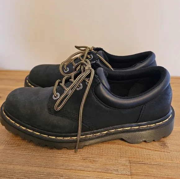 DR MARTENS Unisex Graceland Black Leather Shoes, Oxfords