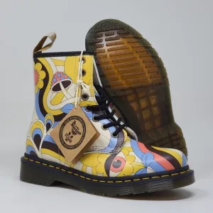 DR. Martens Vegan 1460 Retro Kemble Boots Floral Mushroom Women's Size 5 New