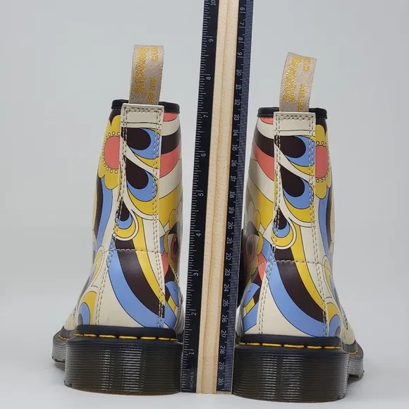 DR. Martens Vegan 1460 Retro Kemble Boots Floral Mushroom Women's Size 5 New