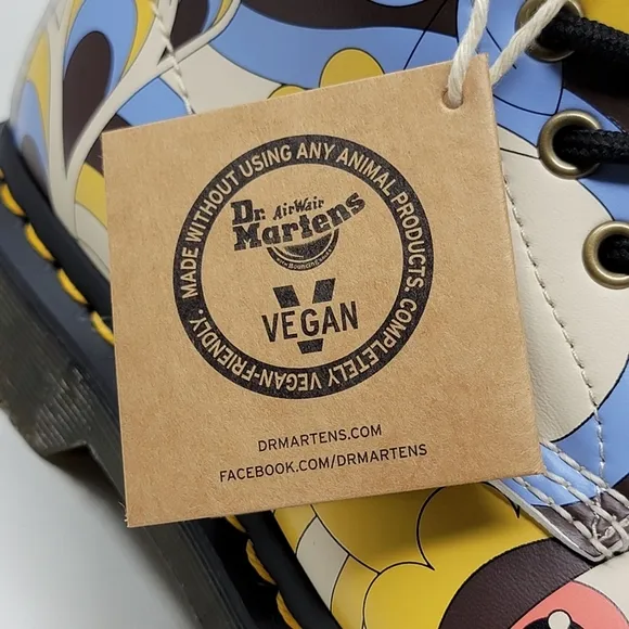 DR. Martens Vegan 1460 Retro Kemble Boots Floral Mushroom Women's Size 5 New