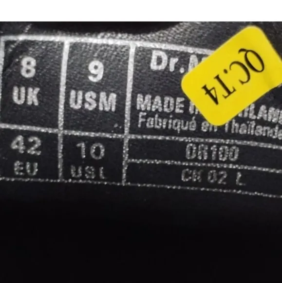 Dr Martens Vidal Unisex Shoes Men's Size 9 ~ Women's Size 10 ~ UK 8
