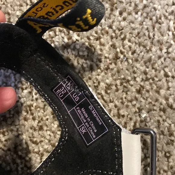 Dr. Martens white sandals size 1