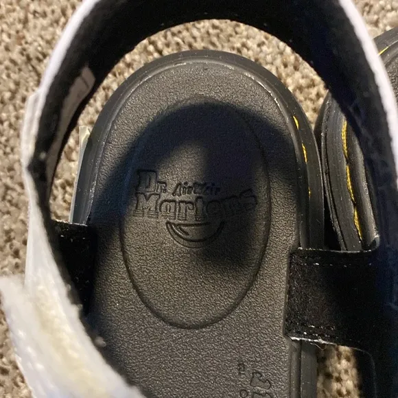 Dr. Martens white sandals size 1