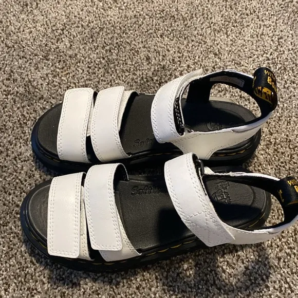 Dr. Martens white sandals size 1