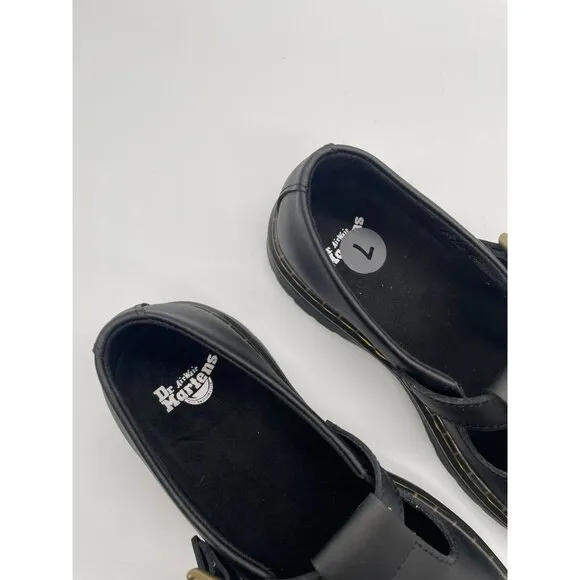 Dr. Martens Zavala Mary Jane Shoes Womens Black Sz 7 Buckle Flats Grunge Oxford