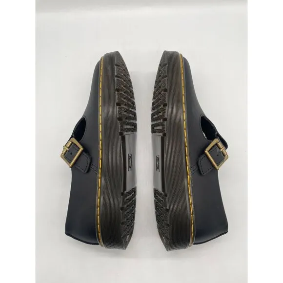 Dr. Martens Zavala Mary Jane Shoes Womens Black Sz 7 Buckle Flats Grunge Oxford