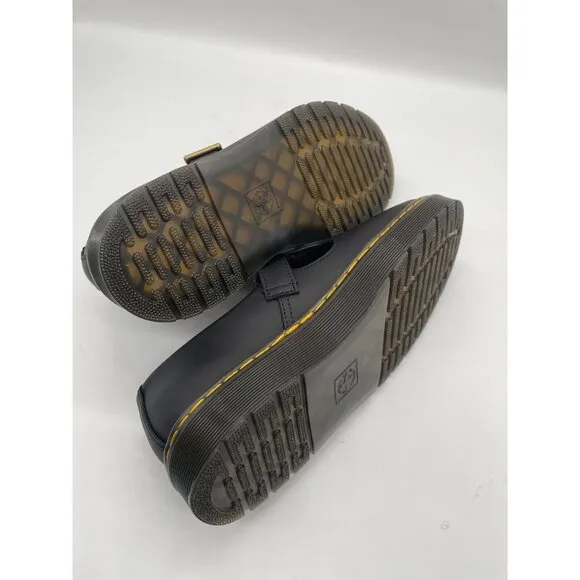 Dr. Martens Zavala Mary Jane Shoes Womens Black Sz 7 Buckle Flats Grunge Oxford