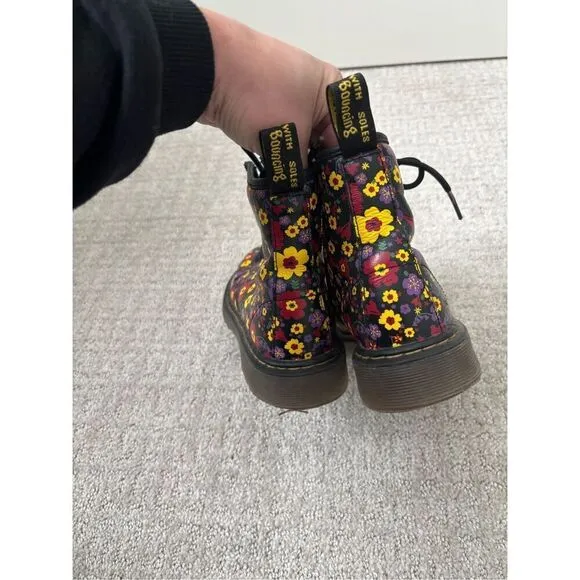 Dr. Martens Girls Delaney Floral Boots