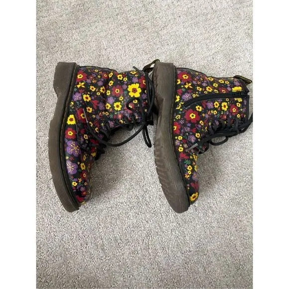 Dr. Martens Girls Delaney Floral Boots
