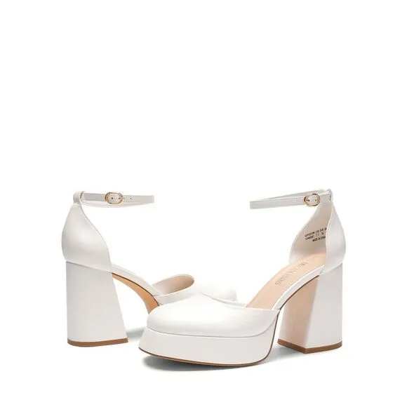 Dream Pairs Women's Chunky Platform High Heels Closed Toe Block Ankle Strap Dre