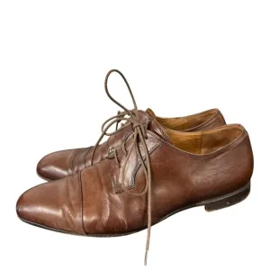 Dries Van Noten Brown Mens Leather Lace Up Oxford Dress Shoes Size 41.5 US 8.5