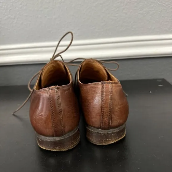 Dries Van Noten Brown Mens Leather Lace Up Oxford Dress Shoes Size 41.5 US 8.5
