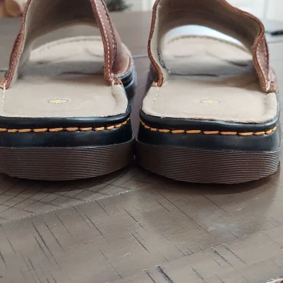 Dr. Martens 8B72 Brown Leather Slides Sandals Sz 13