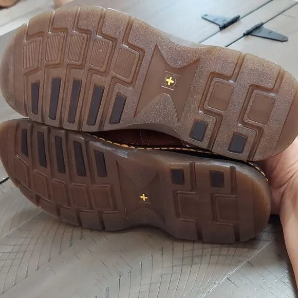 Dr. Martens 8B72 Brown Leather Slides Sandals Sz 13