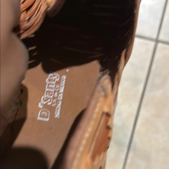 D’santy Mexican Men's Brown Leather huaraches Loafers classic mexican Sz 9