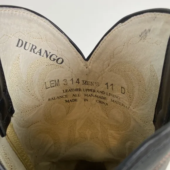 Durango Westward Cowboy Western Boots LEM 314 Mens 11