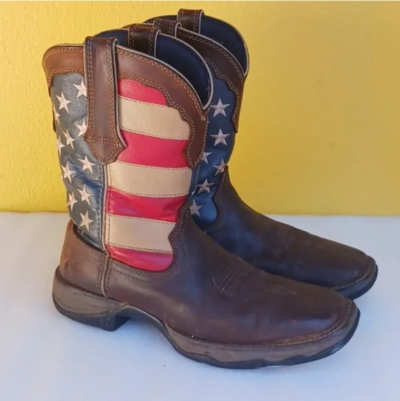 DURANGO Women's Patriotic AMERICAN Flag Western Boots