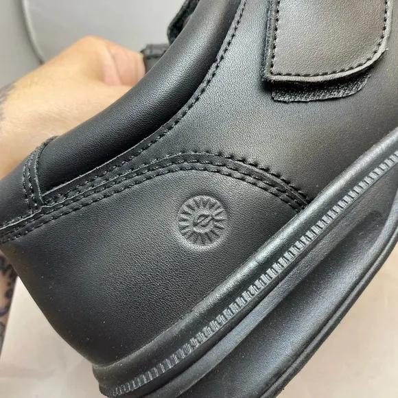 EARTH Spirit Layton Men's 12W US Black Leather Walking Slip-on Dress Shoes NWOB