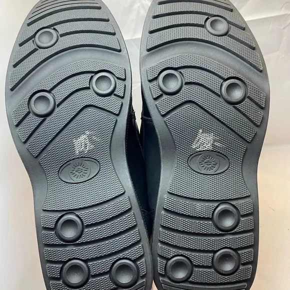 EARTH Spirit Layton Men's 12W US Black Leather Walking Slip-on Dress Shoes NWOB