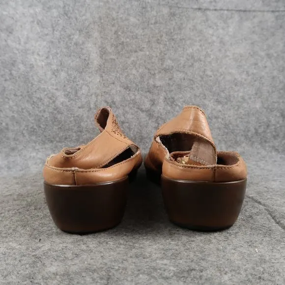 Easy Spirit Shoes Women 11 Sandal Dawn Slingback Casual Leather Perforated Brown