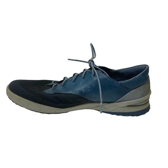Ecco Biom Womans Leather Lace Up Sneaker Shoes Size 8 1910204313