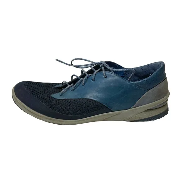 Ecco Biom Womans Leather Lace Up Sneaker Shoes Size 8 1910204313