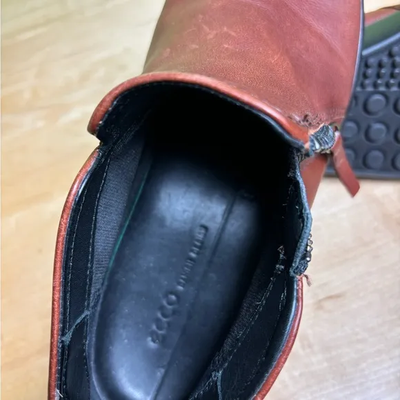 ecco boots brown boots cise 11 like new