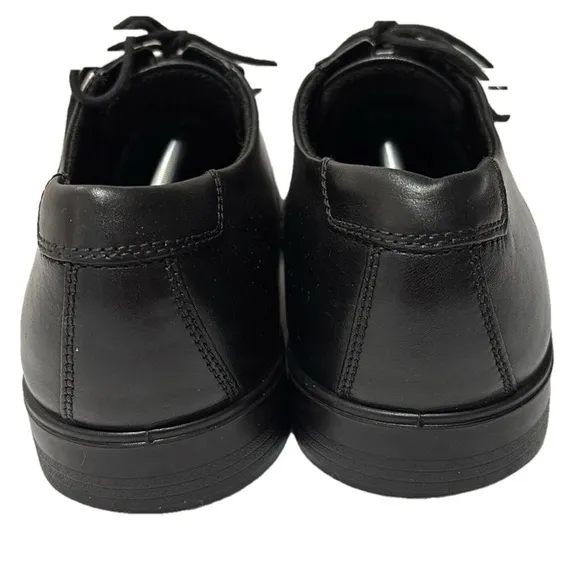 Ecco Edinburgh Perforated Mens Leather Dress Shoes, Size US 13 EUR 47, Black