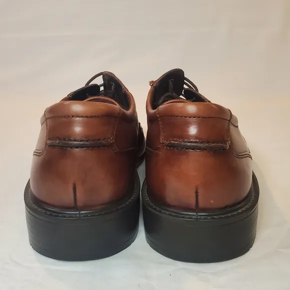 Ecco Men's‎ Brown Leather Lace-Up Dress Shoes Size 47 Comfort Cushion Sole