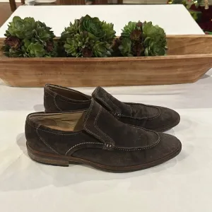 ECCO Men's Brown Suede leather Pedroso Slip On loafers shoes Size 45