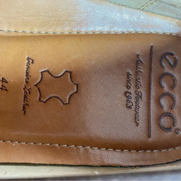 Ecco Shoes Classic Moc Loafers Flats Slip On Brown Leather Men’s 44