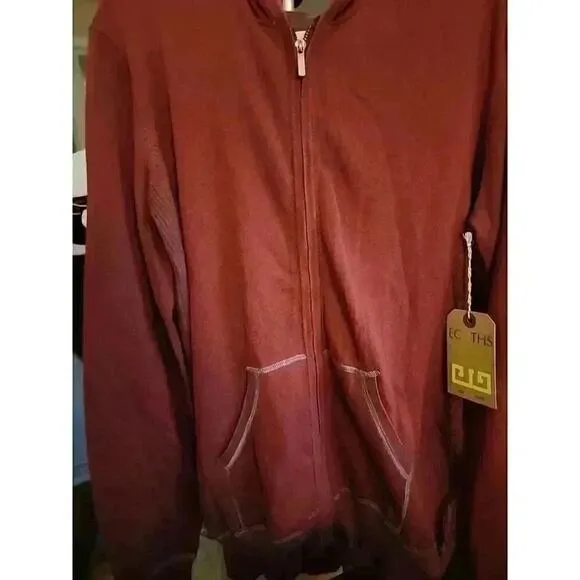 Ecoths Rock Full Zip, Brick Red Sz L NWT Excellent CR5