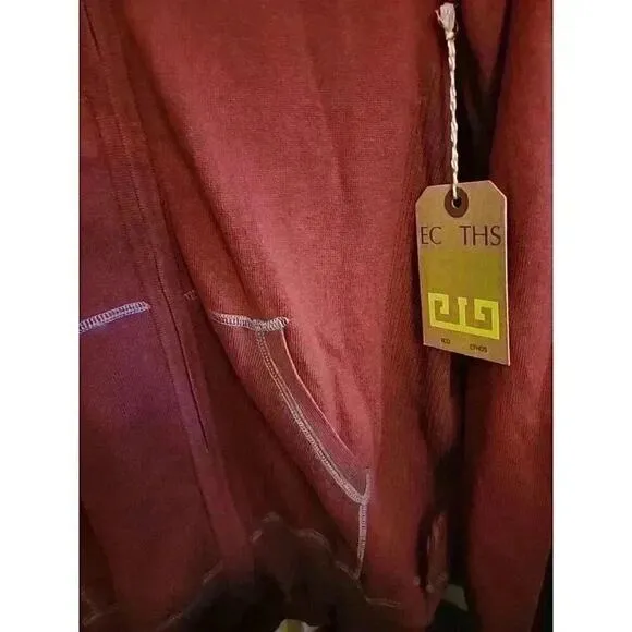 Ecoths Rock Full Zip, Brick Red Sz L NWT Excellent CR5