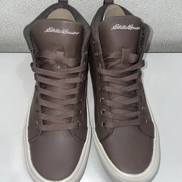 Eddie Bauer Leather Storm Sneakers Unisex Size M9 / W10.5 Timber Brown