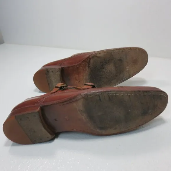 Eduardo Rivera Dual Monk Strap Leather Dress Shoes Mens Formal Footwear Sz 44