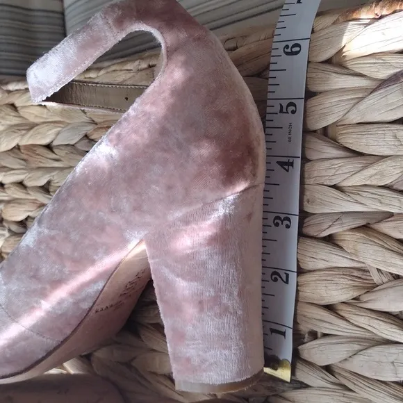 Elaine Turner Norma pink crushed  Velvet  Mary Jane 8.5