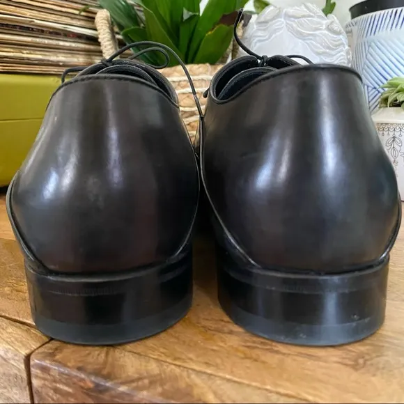 Elegant Black Leather Men's Dress Shoes