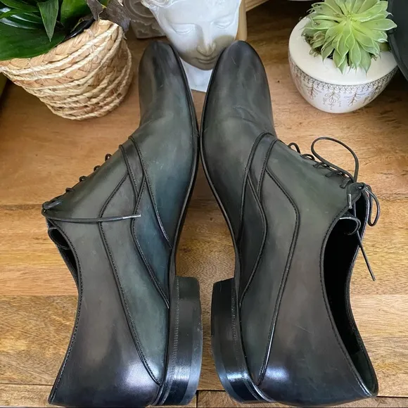 Elegant Black Leather Men's Dress Shoes