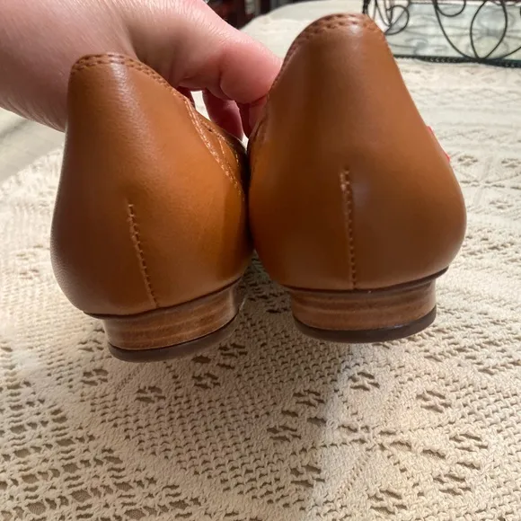 Elegant Brown Quilted Ballet Flats