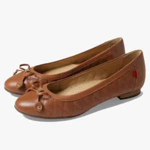 Elegant Brown Quilted Ballet Flats