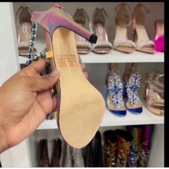 Elegant Multicolor Strappy Heels