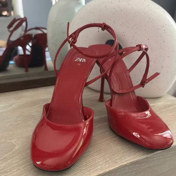 Elegant Red Stiletto Heels