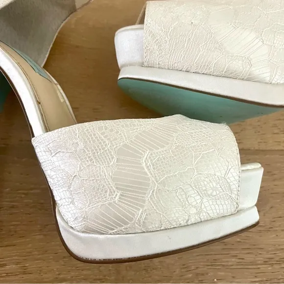 Elegant White and Silver Women's Heels